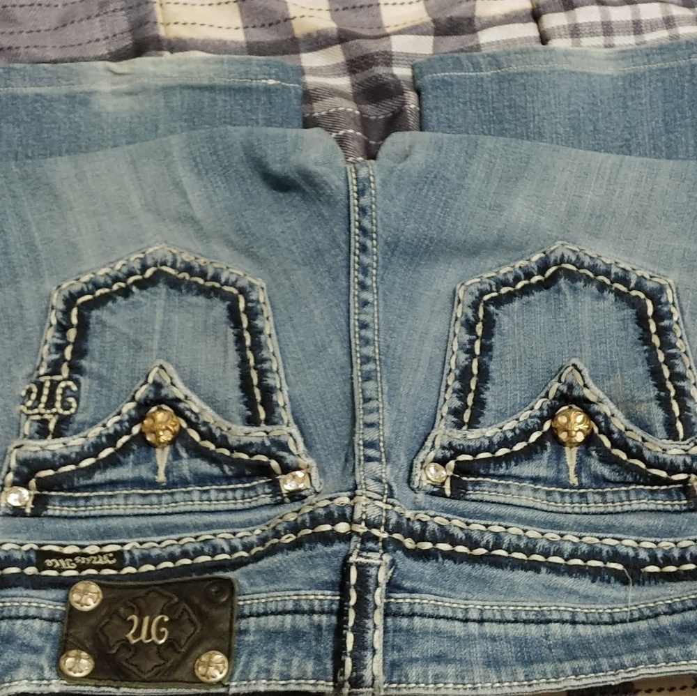 2 pair of miss me jeans size 27